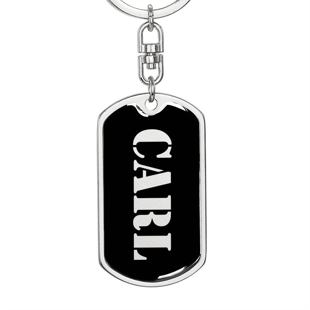 Carl v3 - Luxury Dog Tag Keychain
