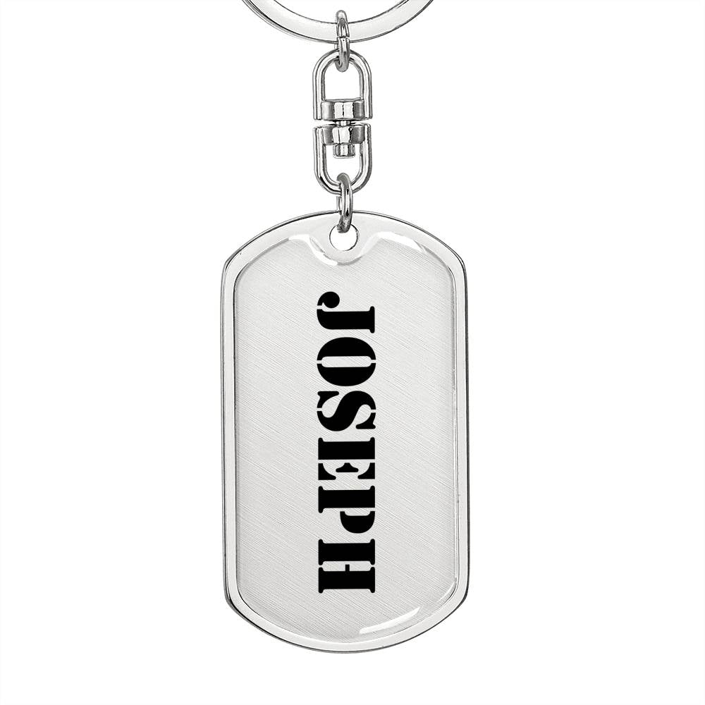 Joseph - Luxury Dog Tag Keychain