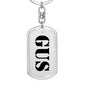 Gus - Luxury Dog Tag Keychain