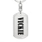 Vickie v01 - Luxury Dog Tag Keychain
