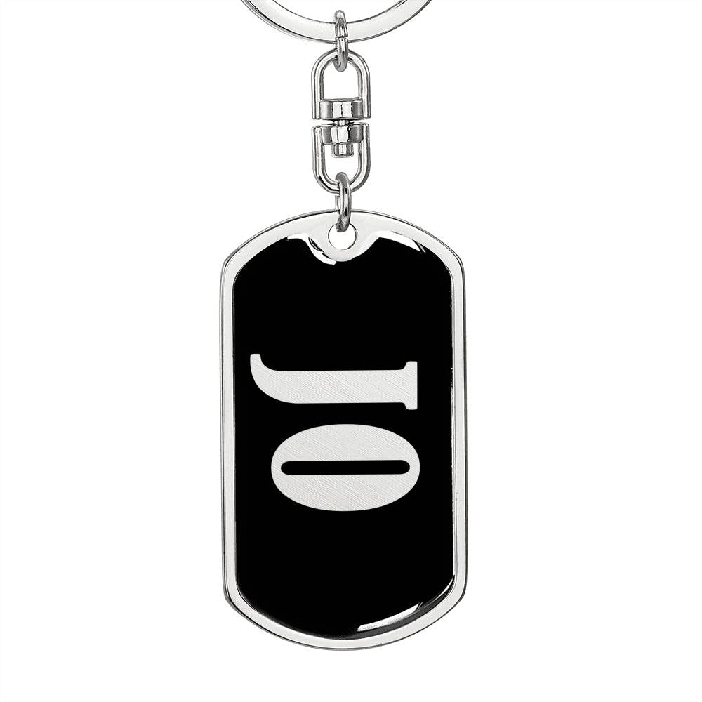 Jo v02 - Luxury Dog Tag Keychain