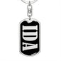 Ida v02 - Luxury Dog Tag Keychain