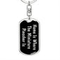 Miniature Pinscher's Home v2 - Luxury Dog Tag Keychain
