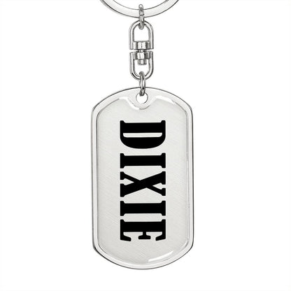 Dixie v01 - Luxury Dog Tag Keychain