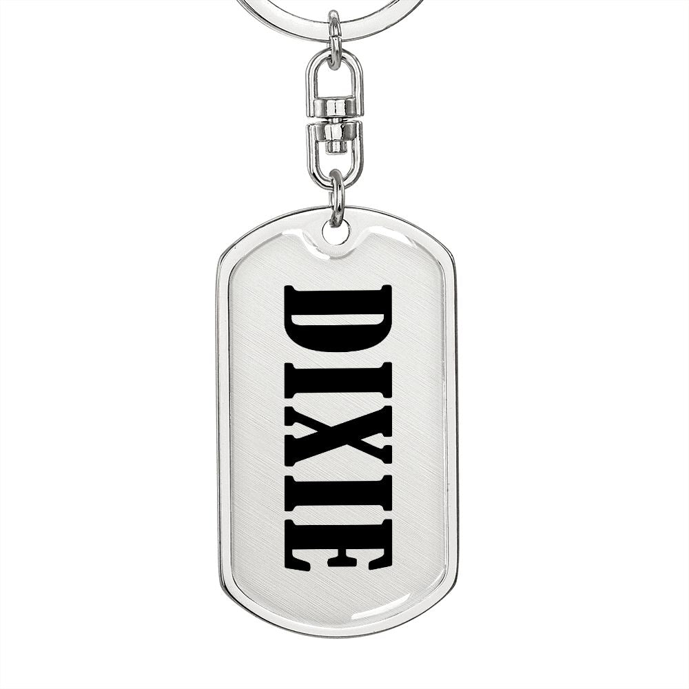Dixie v01 - Luxury Dog Tag Keychain