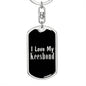 Love My Keeshond v2 - Luxury Dog Tag Keychain