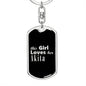 Akita v2 - Luxury Dog Tag Keychain