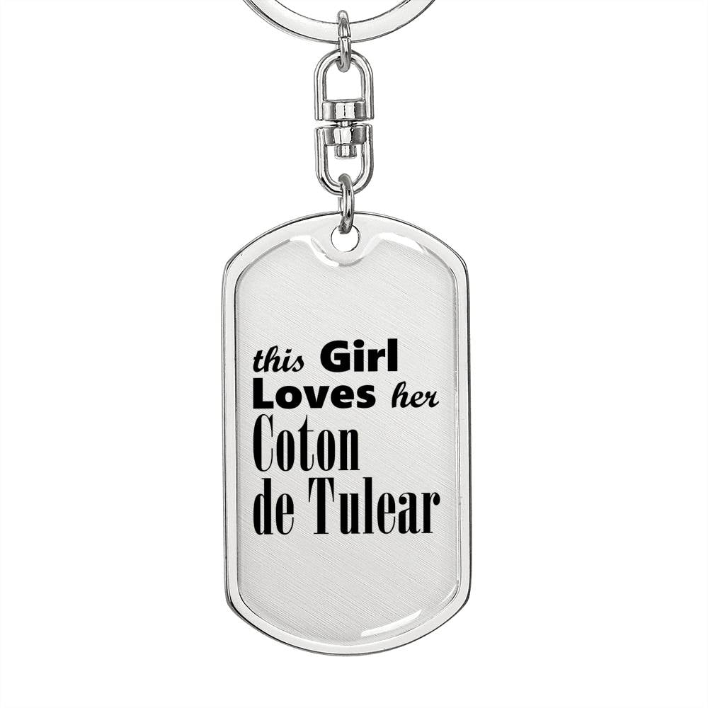 Coton de Tulear - Luxury Dog Tag Keychain
