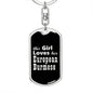 European Burmese v2 - Luxury Dog Tag Keychain