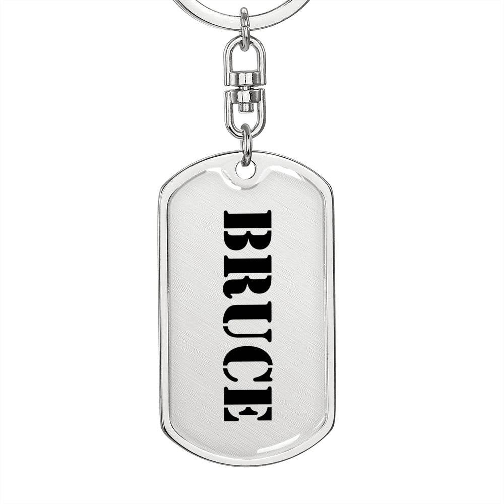 Bruce - Luxury Dog Tag Keychain
