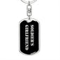Soldier's Girlfriend v2 - Luxury Dog Tag Keychain
