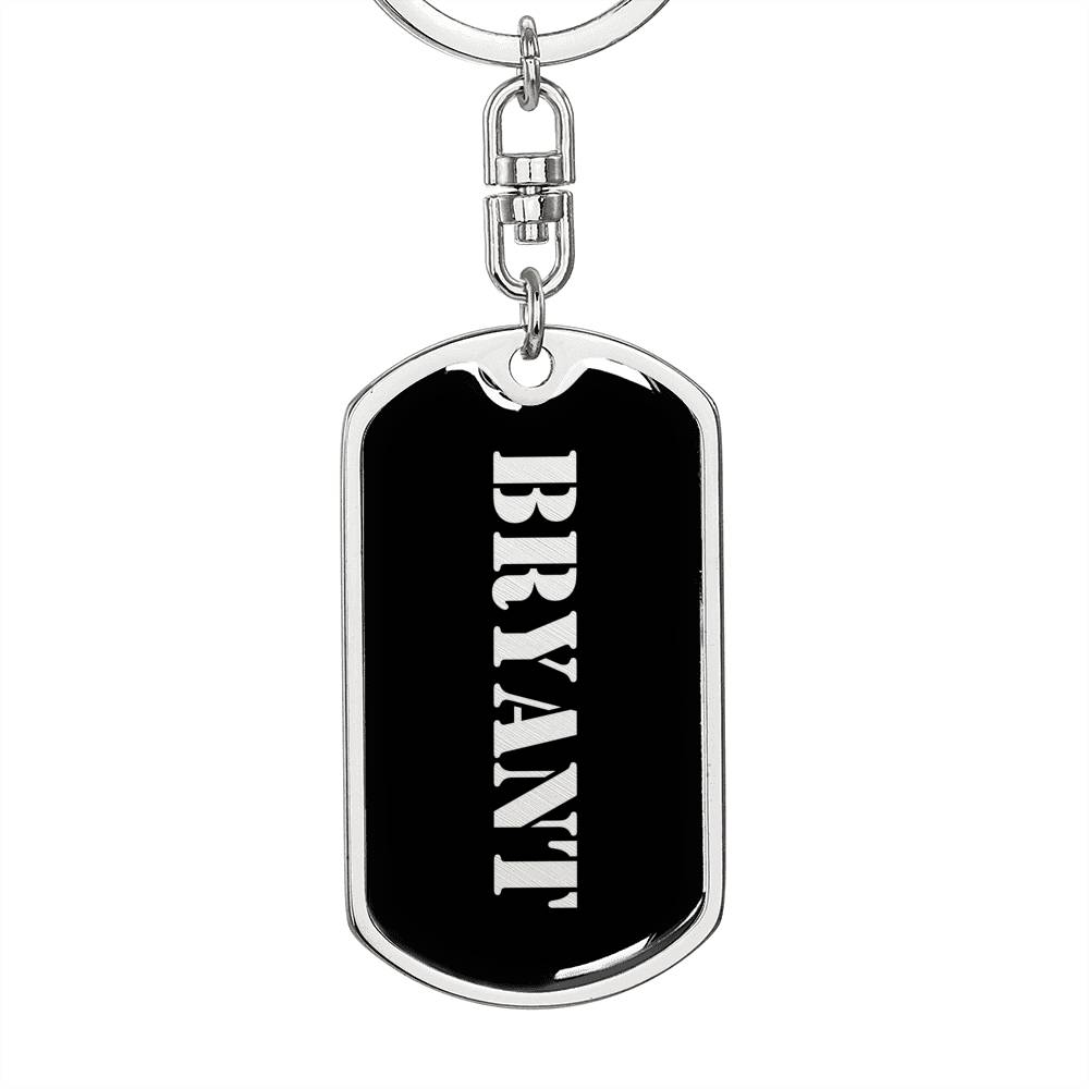 Bryant v3 - Luxury Dog Tag Keychain