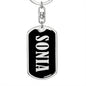Sonia v02 - Luxury Dog Tag Keychain