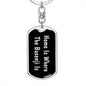 Basenji's Home v2 - Luxury Dog Tag Keychain