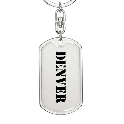 Denver - Luxury Dog Tag Keychain