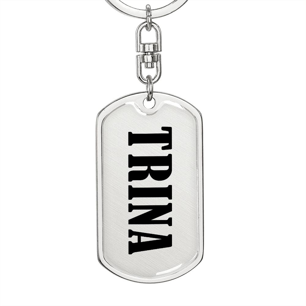 Trina v01 - Luxury Dog Tag Keychain