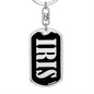 Iris v02 - Luxury Dog Tag Keychain