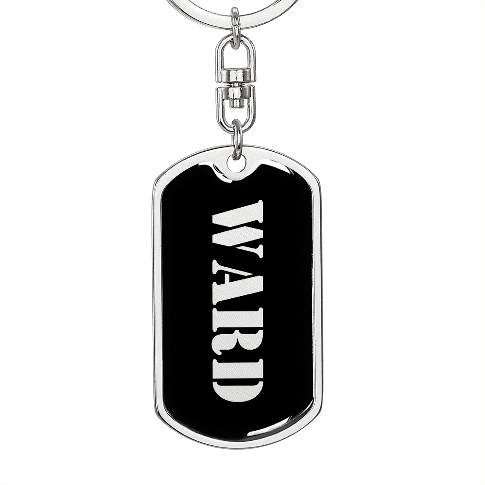 Ward v2 - Luxury Dog Tag Keychain
