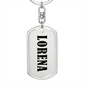 Lorena v01 - Luxury Dog Tag Keychain