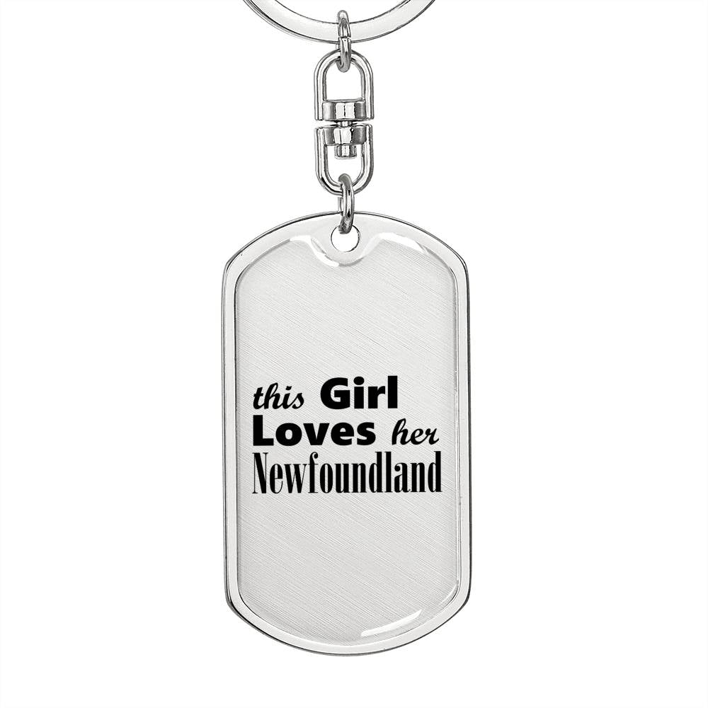 Newfoundland - Luxury Dog Tag Keychain