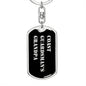 Coast Guardsman's Grandpa v2 - Luxury Dog Tag Keychain