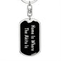 Akita's Home v2 - Luxury Dog Tag Keychain