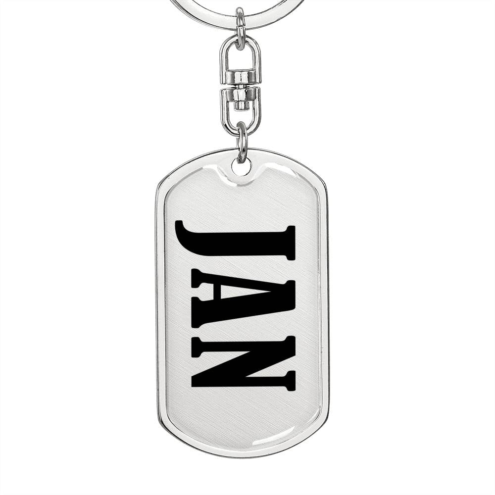 Jan v01 - Luxury Dog Tag Keychain