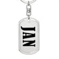 Jan v01 - Luxury Dog Tag Keychain