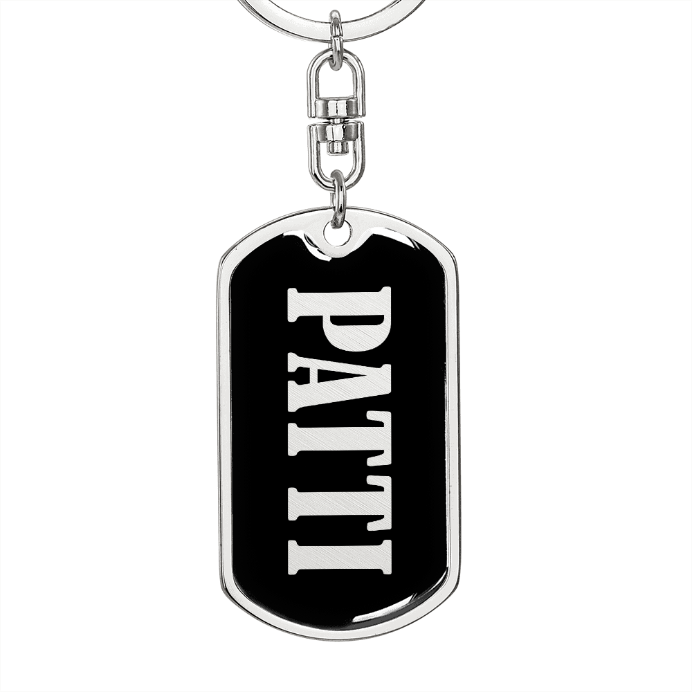 Patti v02 - Luxury Dog Tag Keychain