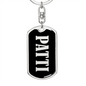 Patti v02 - Luxury Dog Tag Keychain
