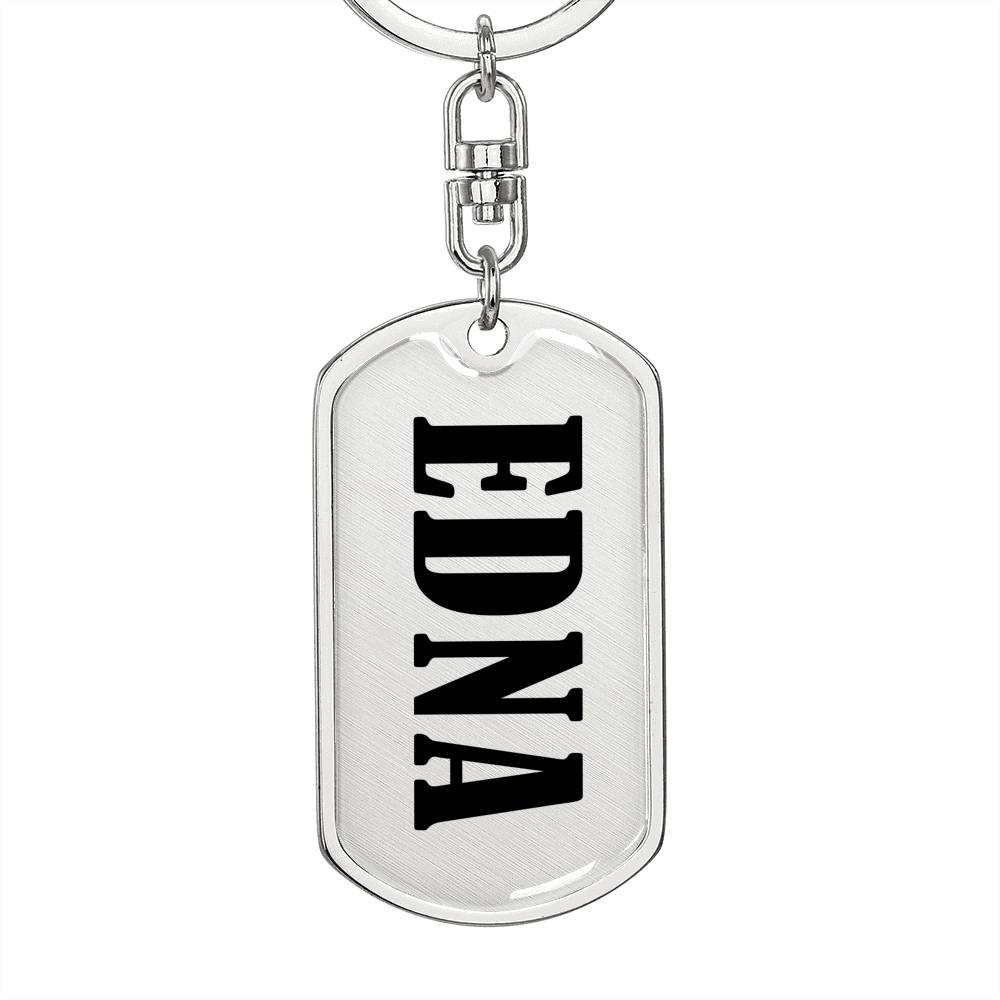 Edna v01 - Luxury Dog Tag Keychain