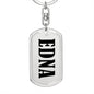 Edna v01 - Luxury Dog Tag Keychain