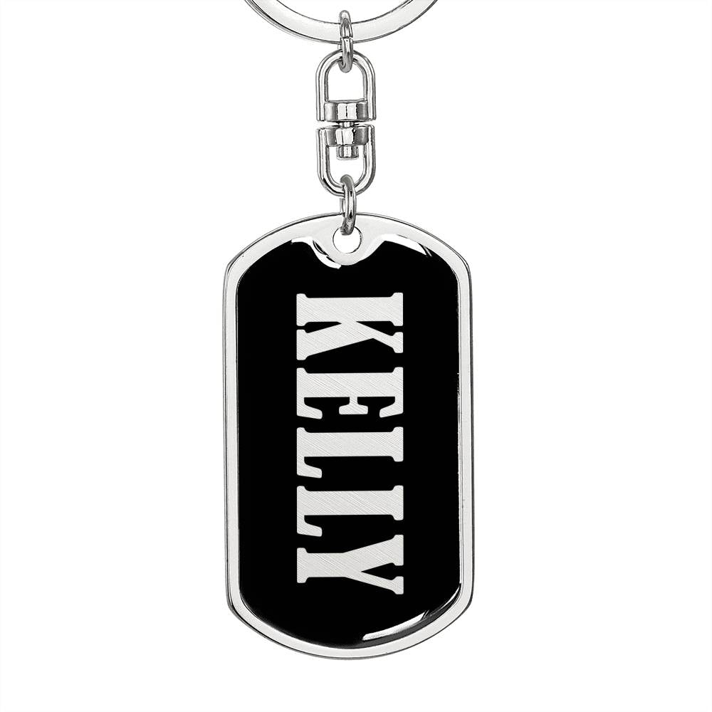 Kelly v02 - Luxury Dog Tag Keychain