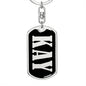 Kay v02 - Luxury Dog Tag Keychain