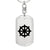 Dharma Wheel - Luxury Dog Tag Keychain