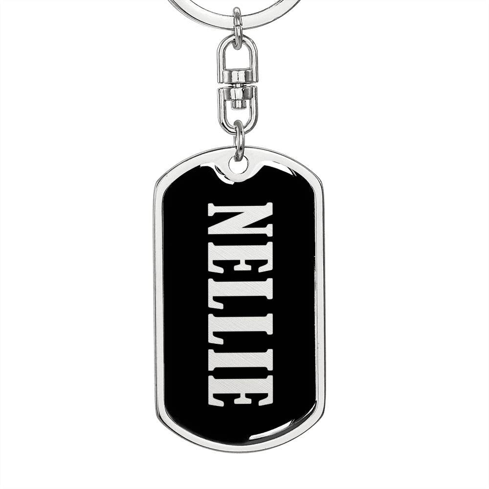 Nellie v02 - Luxury Dog Tag Keychain