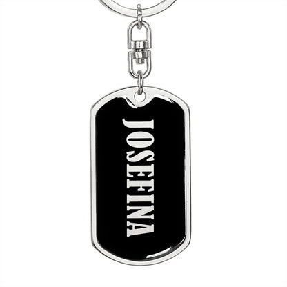 Josefina v02 - Luxury Dog Tag Keychain