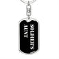 Soldier's Aunt v2 - Luxury Dog Tag Keychain