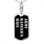 Army Ranger's Wife v2 - Luxury Dog Tag Keychain