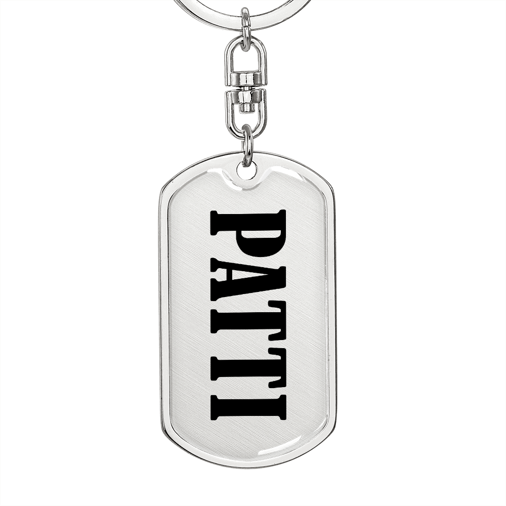 Patti v01 - Luxury Dog Tag Keychain
