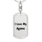 Love My Agama - Luxury Dog Tag Keychain