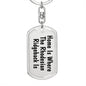 Rhodesian Ridgeback's Home - Luxury Dog Tag Keychain