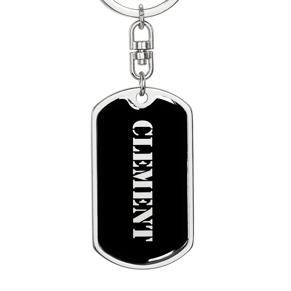 Clement v2 - Luxury Dog Tag Keychain