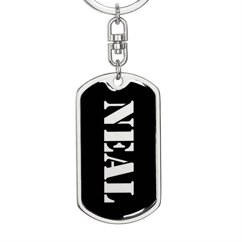 Neal v3 - Luxury Dog Tag Keychain