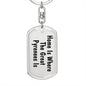Great Pyrenees's Home - Luxury Dog Tag Keychain
