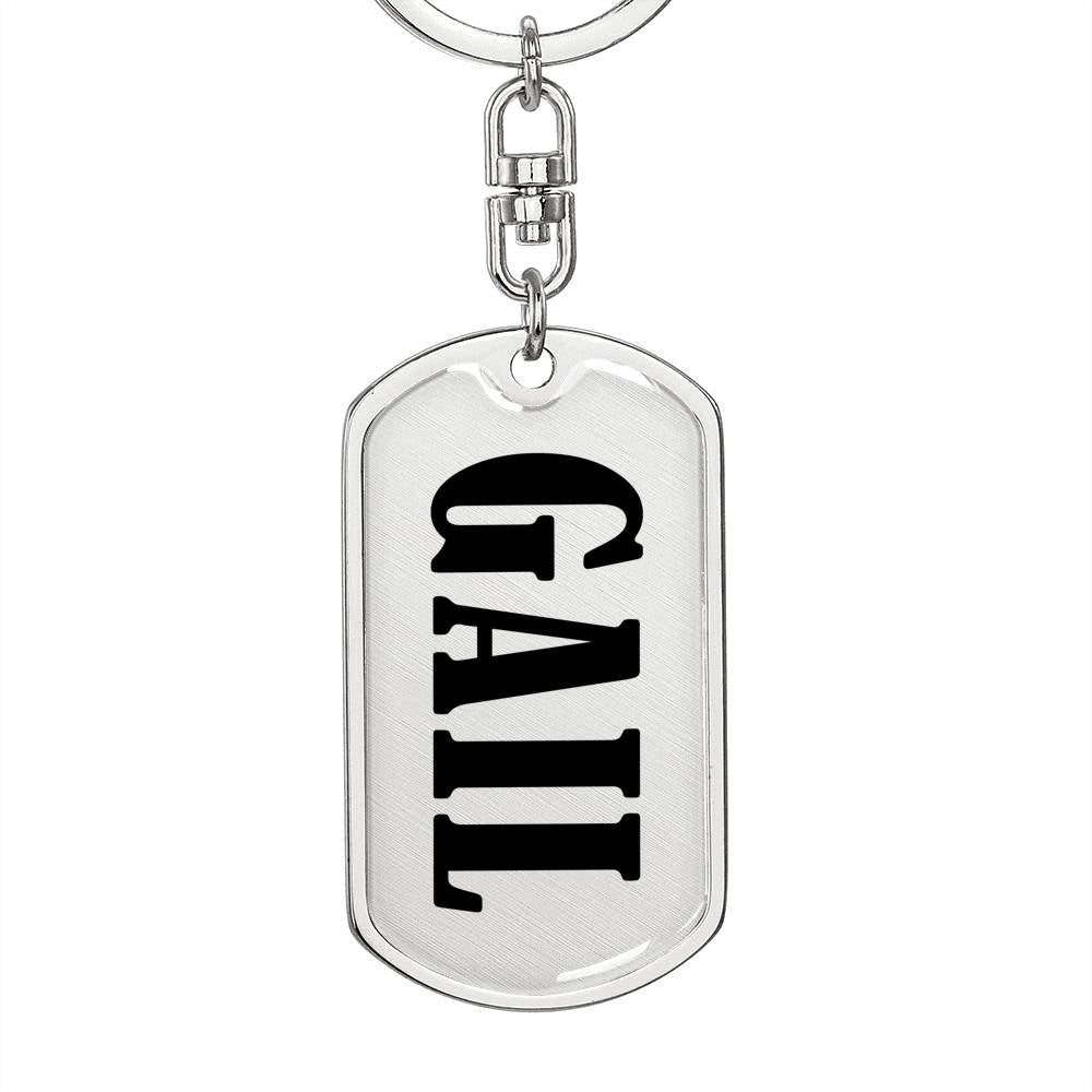 Gail v01 - Luxury Dog Tag Keychain