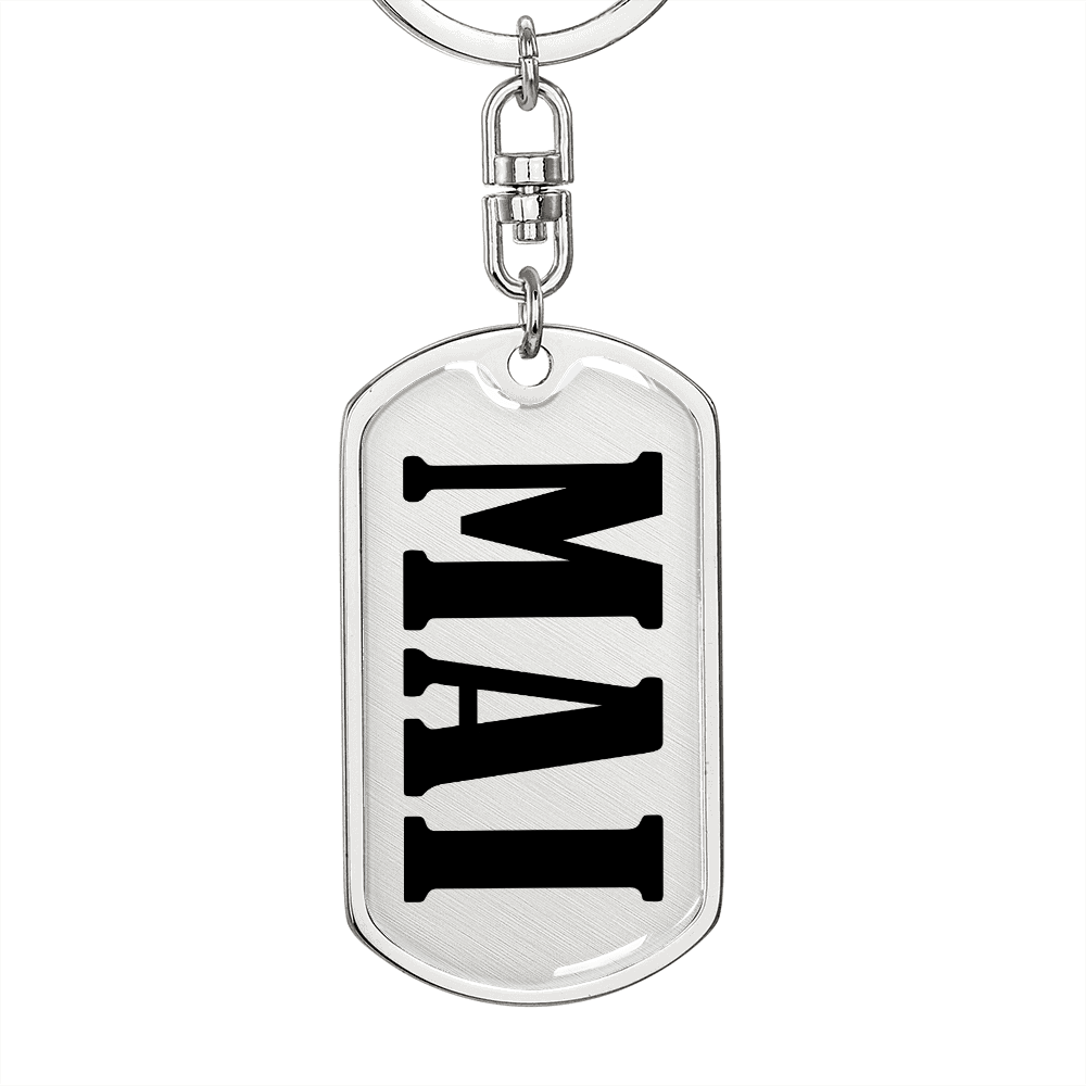 Mai v01 - Luxury Dog Tag Keychain