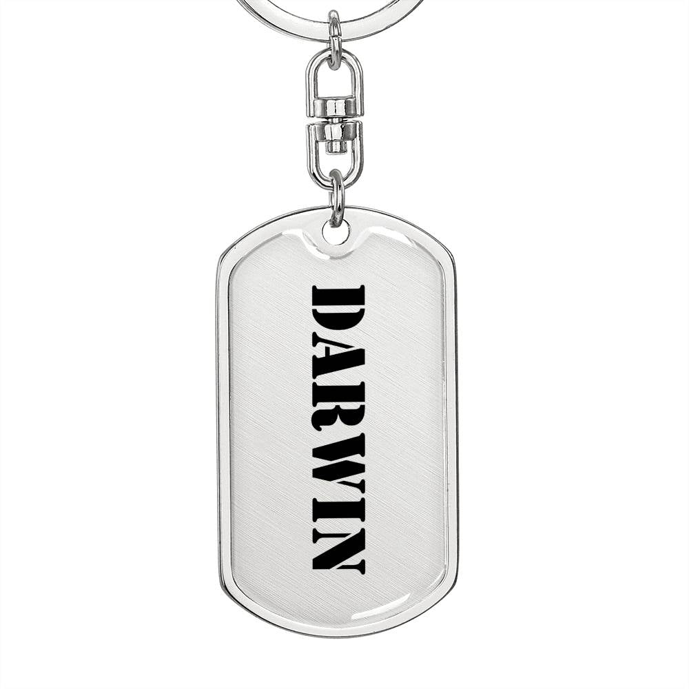 Darwin - Luxury Dog Tag Keychain