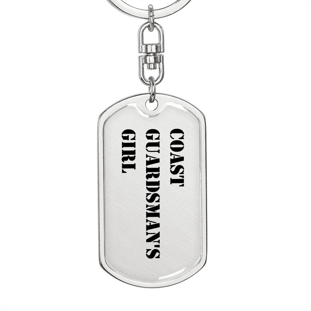 Coast Guardsman's Girl - Luxury Dog Tag Keychain