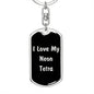 Love My Neon Tetra v2 - Luxury Dog Tag Keychain